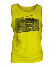 Retro Boombox Mens Vest