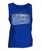 Retro Boombox Mens Vest