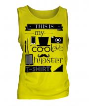 This Is My Cool Hipster T-Shirt Mens Vest