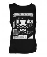 This Is My Cool Hipster T-Shirt Mens Vest
