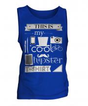 This Is My Cool Hipster T-Shirt Mens Vest