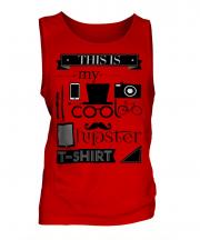 This Is My Cool Hipster T-Shirt Mens Vest