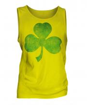 Shamrock Distressed Print Mens Vest