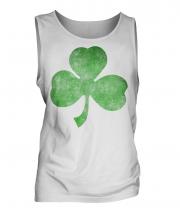 Shamrock Distressed Print Mens Vest