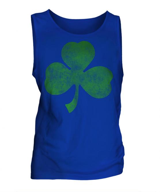 Shamrock Distressed Print Mens Vest
