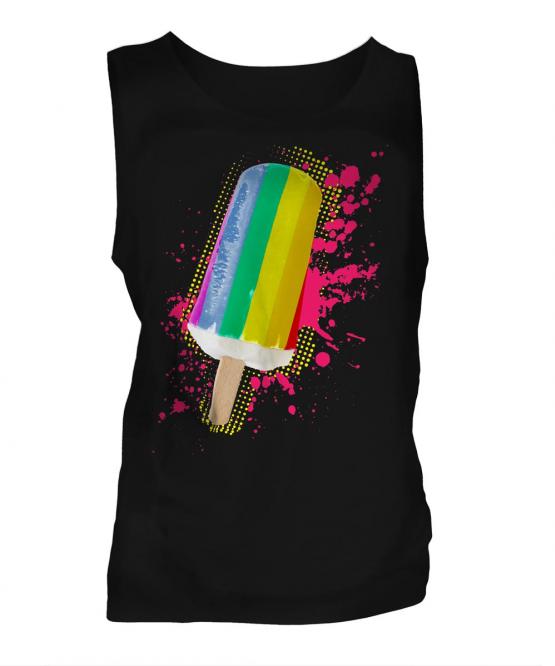 Gay Pride Ice Lolly Mens Vest