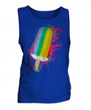 Gay Pride Ice Lolly Mens Vest