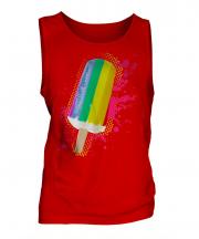 Gay Pride Ice Lolly Mens Vest