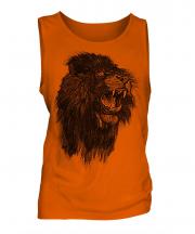 Roaring Lion Sketch Mens Vest