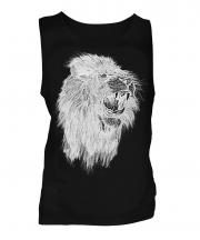 Roaring Lion Sketch Mens Vest
