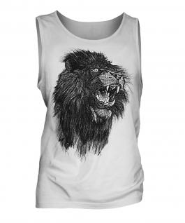 Roaring Lion Sketch Mens Vest