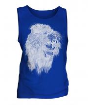 Roaring Lion Sketch Mens Vest