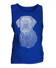 Bullmastiff Sketch Mens Vest