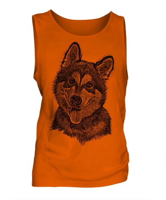 Alaskan Malamute Sketch Mens Vest