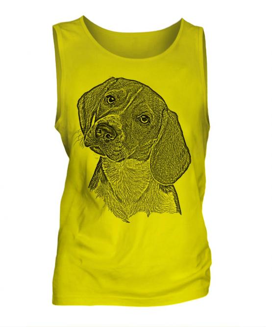 Beagle Sketch Mens Vest