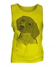 Beagle Sketch Mens Vest