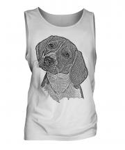 Beagle Sketch Mens Vest