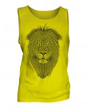 Lion Sketch Mens Vest