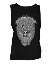 Lion Sketch Mens Vest