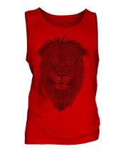 Lion Sketch Mens Vest