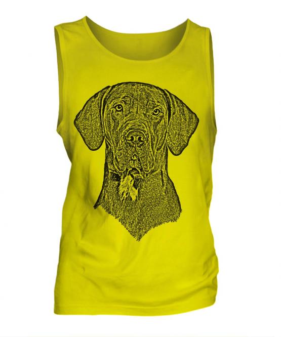 Great Dane Sketch Mens Vest