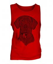 Great Dane Sketch Mens Vest
