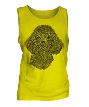 Poodle Sketch Mens Vest