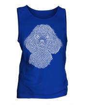 Poodle Sketch Mens Vest