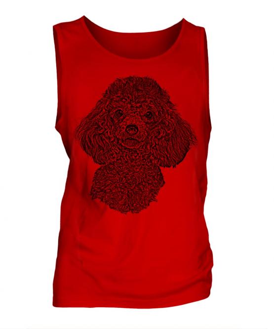 Poodle Sketch Mens Vest