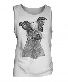 Jack Russell Terrier Sketch Mens Vest
