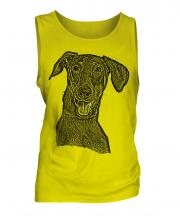 Doberman Pinscher Sketch Mens Vest