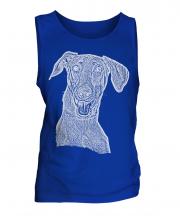 Doberman Pinscher Sketch Mens Vest