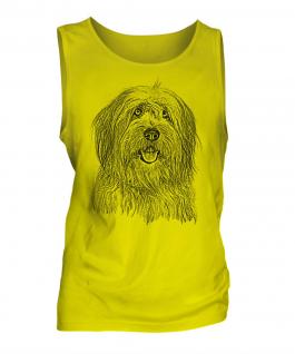 Old English Sheepdog Sketch Mens Vest