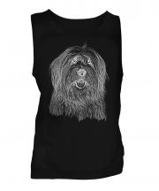 Old English Sheepdog Sketch Mens Vest