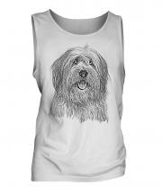 Old English Sheepdog Sketch Mens Vest