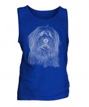 Old English Sheepdog Sketch Mens Vest