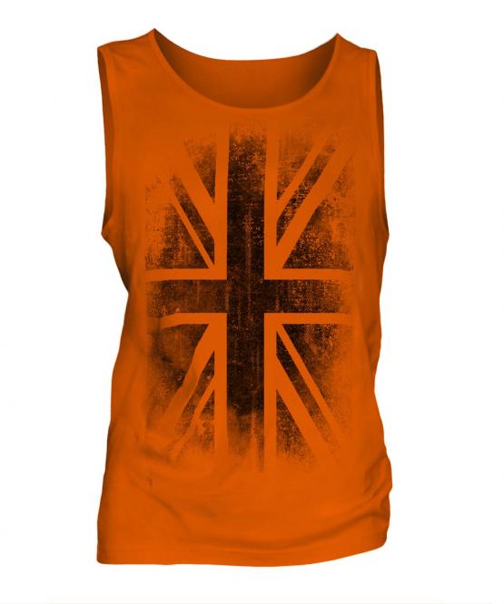 Union Jack Faded Print Mens Vest