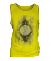 Brazil Flag Faded Print Mens Vest