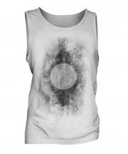 Brazil Flag Faded Print Mens Vest