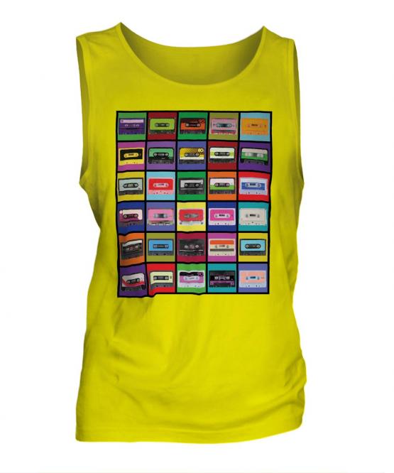 Pop Art Cassette Tapes Mens Vest