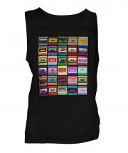 Pop Art Cassette Tapes Mens Vest