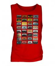 Retro Cassette Tapes Mens Vest