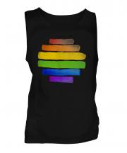 Gay Pride Watercolour Mens Vest