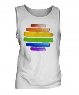 Gay Pride Watercolour Mens Vest
