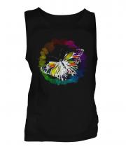 Butterfly Watercolour Mens Vest