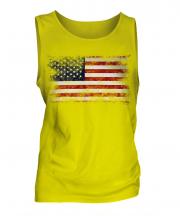 Stars And Stripes Distressed Flag Mens Vest