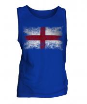 England St George Distressed Flag Mens Vest