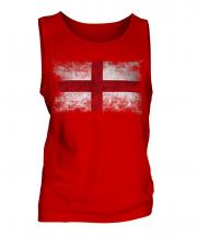 England St George Distressed Flag Mens Vest