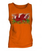 Wales Distressed Flag Mens Vest