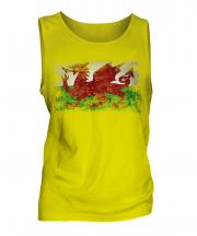 Wales Distressed Flag Mens Vest